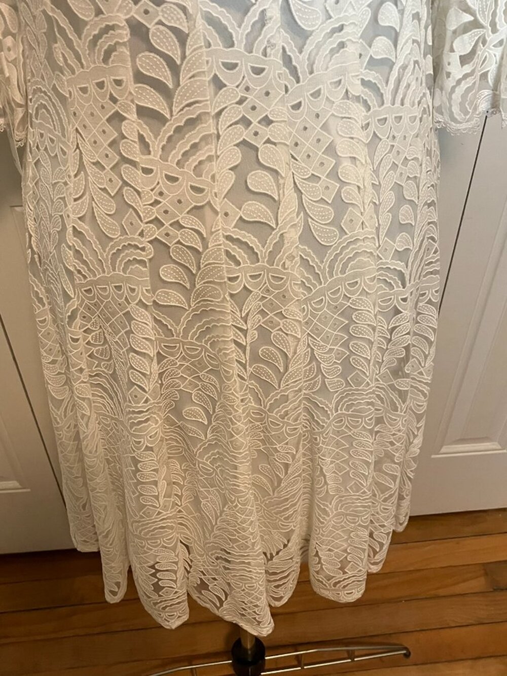 Rabbit Rabbit Rabbit Design NWT Ivory Lace Dress Size 6 - Picture 4 of 10